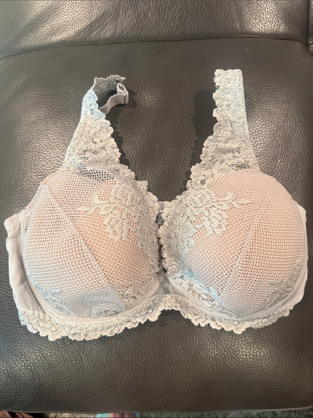 intimissimi Light Blue Lace Full-Cup Underwire 36D